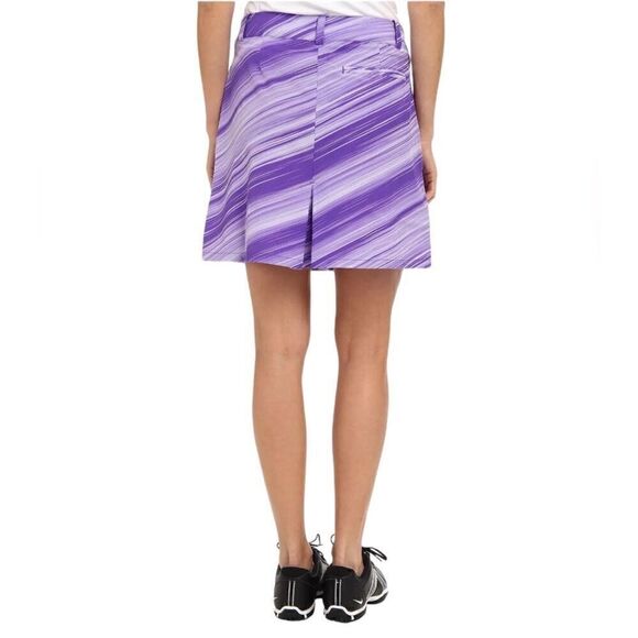Nike Purple Golf Performance Stripe Athletic Skirt - Picture 3 of 11